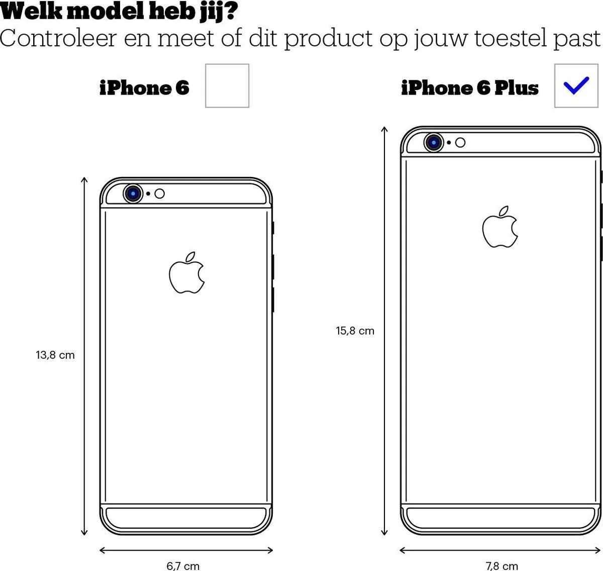 Apple Siliconen Hoesje iPhone 6/6s Plus MKXK2ZM/A - Wit