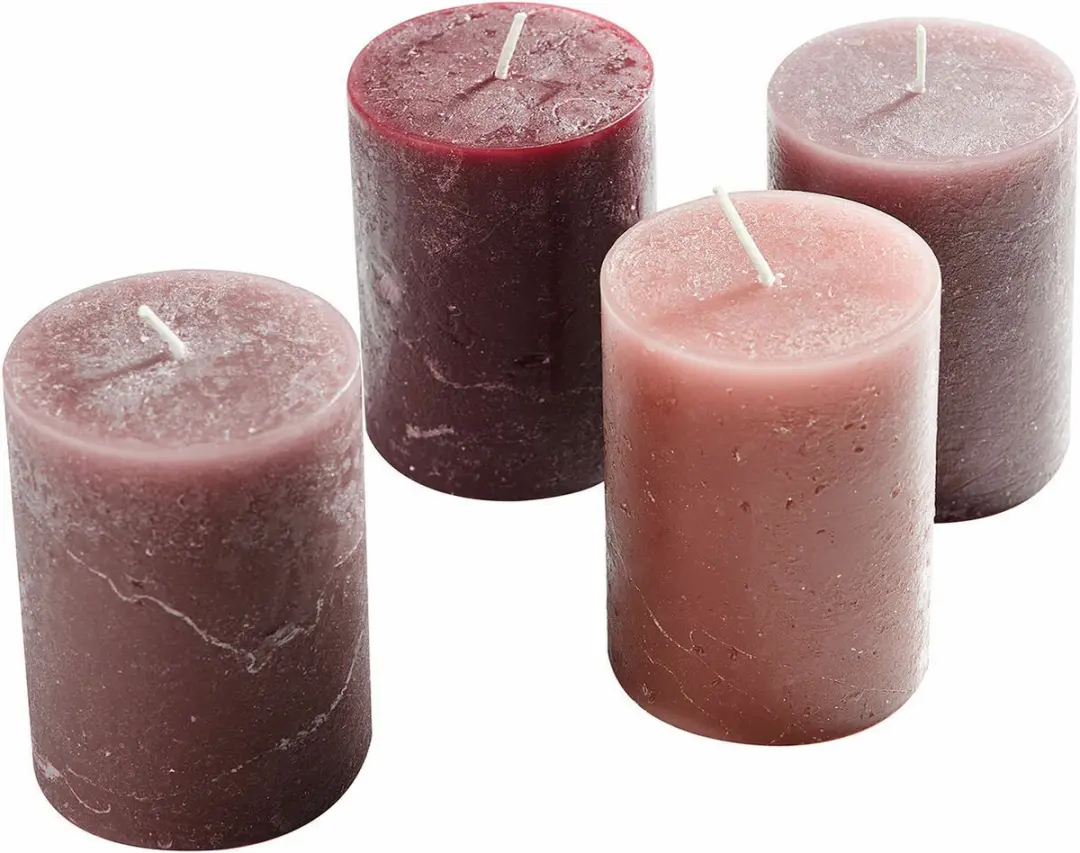 Loberon Virrans Kaarsen - 4 Stuks Roze - afbeelding 3 van 6