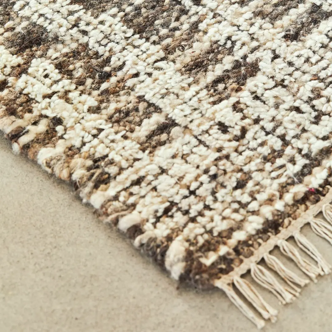 Loberon Berinique Vloerkleed - bruin/beige - afbeelding 6 van 6