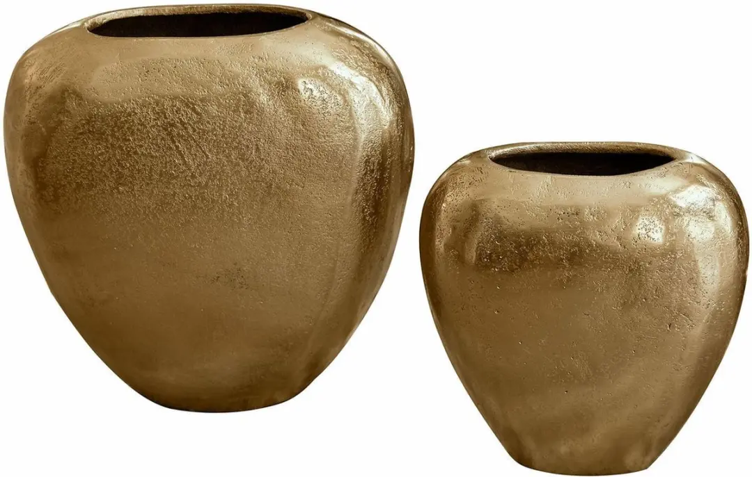 Loberon Cezelle Vaas Set - 2 Stuks - Champagne - afbeelding 2 van 5