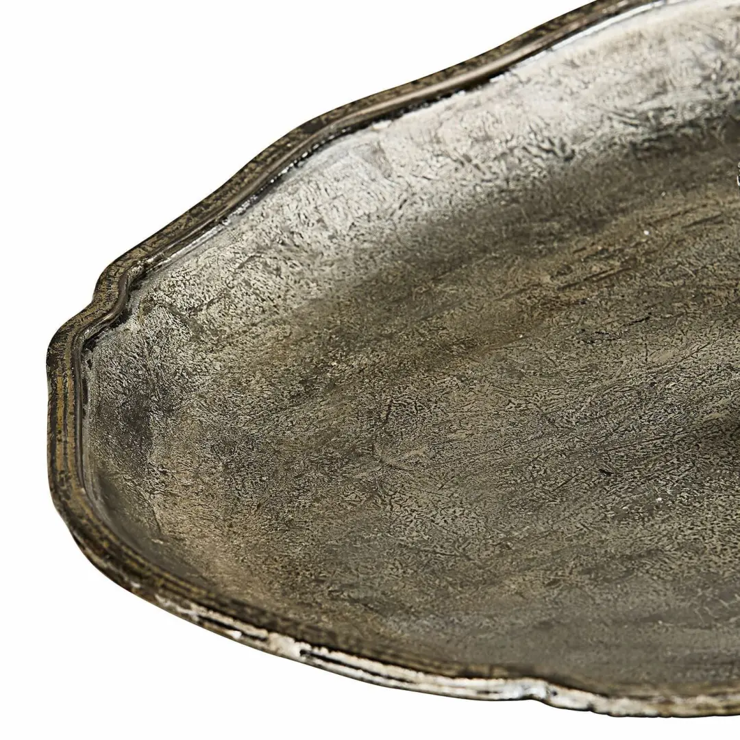 Loberon Noirelle Kaarsenplateau - Antiekzilverkleurig - afbeelding 4 van 4