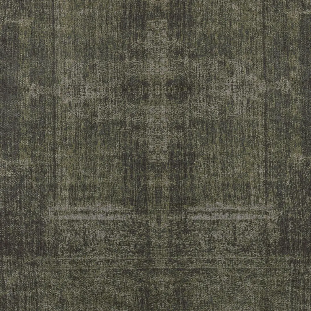 Loberon Belaric Vloerkleed - Zwart/Groen - afbeelding 6 van 6