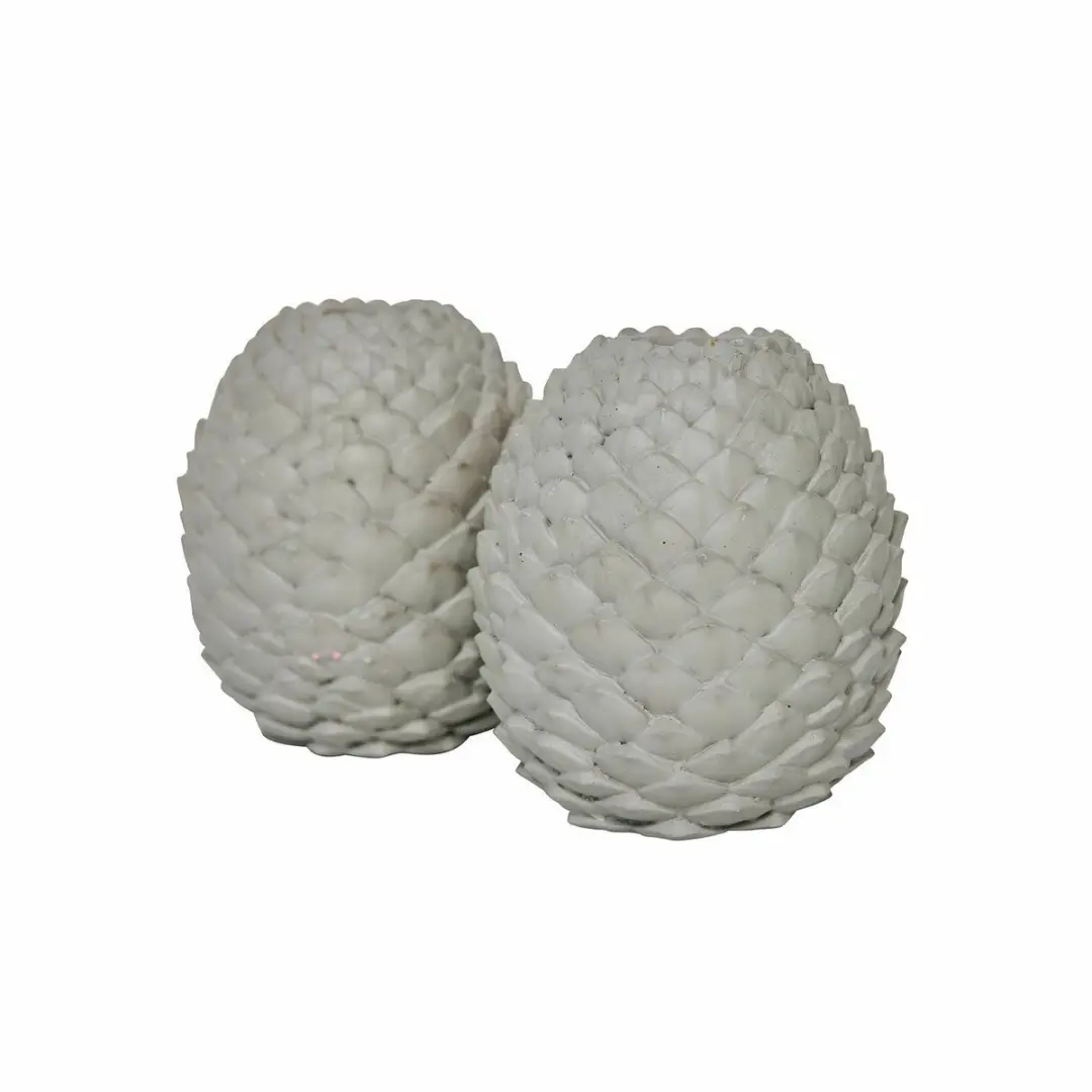 Loberon Rianora Kaarsenhouder Set - 2 Stuks Grijs - afbeelding 4 van 5
