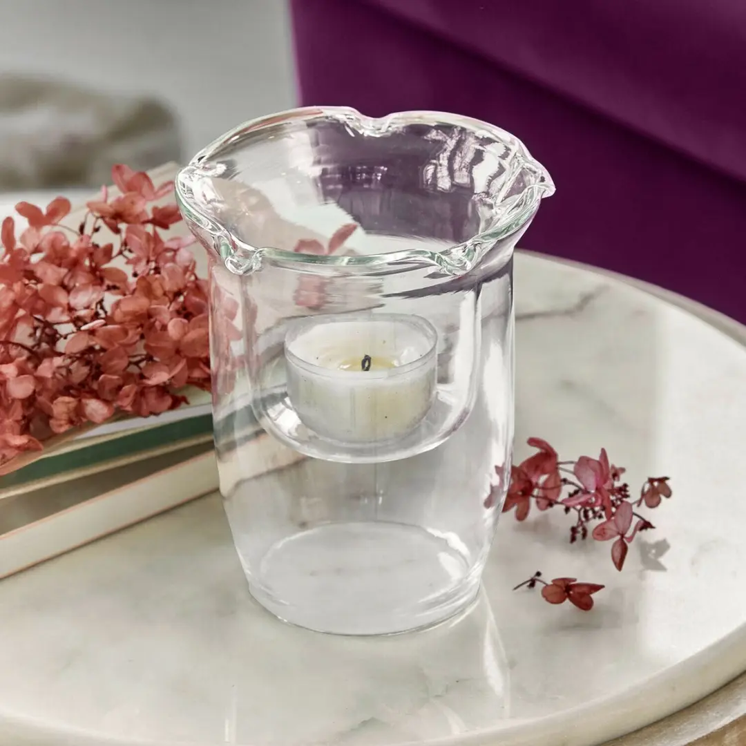 Loberon Windlicht Bellevoire - Ø12cm Heldere Glas - afbeelding 3 van 4