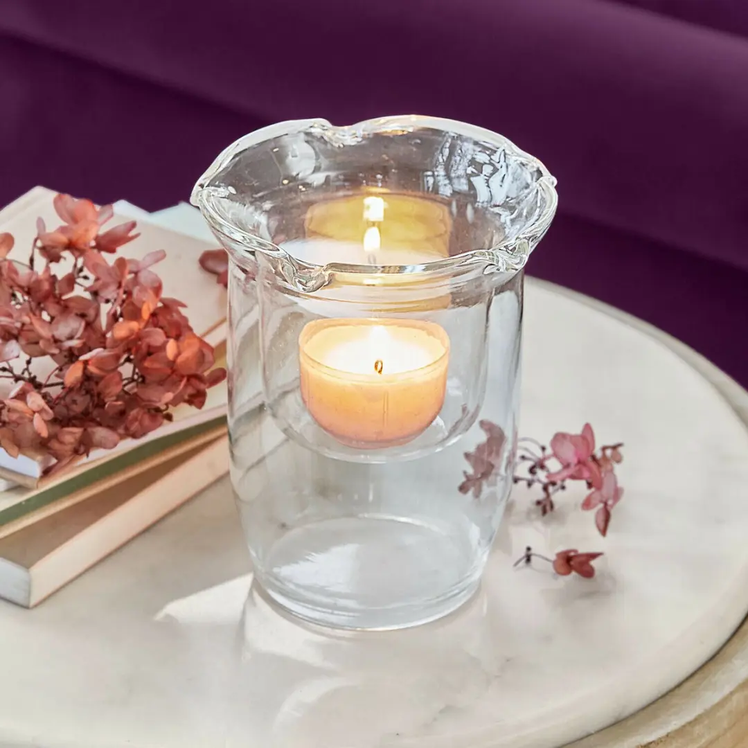 Loberon Windlicht Bellevoire - Ø12cm Heldere Glas - afbeelding 2 van 4