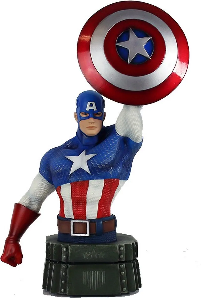 Marvel Avengers Captain America Torso 26cm - Blauw/Rood/Wit