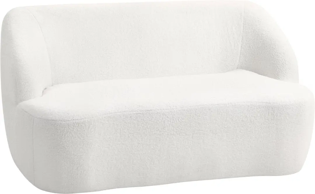 HOMCOM Loveseat-Viles-142L x 85B x 73,5H cm-Cremeweiß