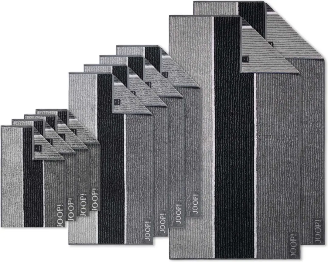 JOOP! Handdoek Signature Lines Een maat, 50x100 Set van 10 - afbeelding 2 van 2