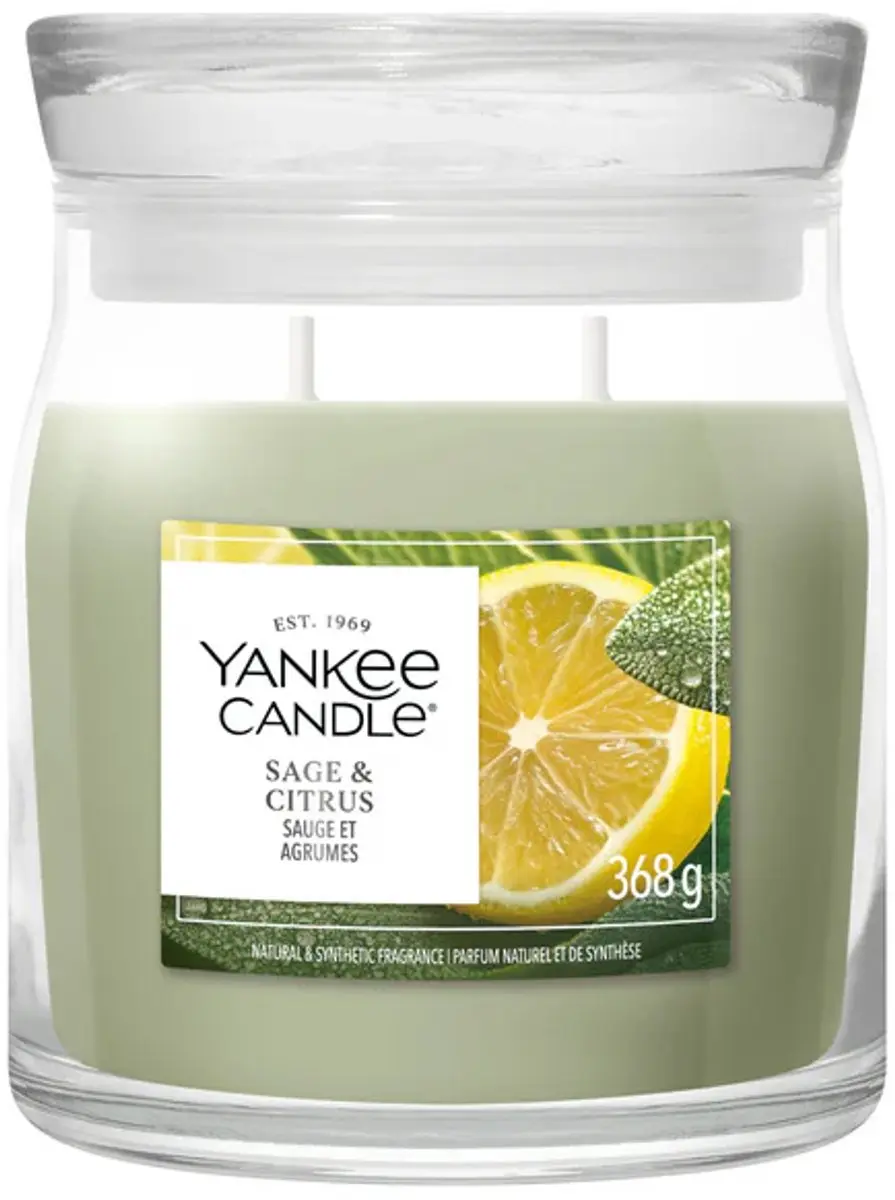 Yankee Candle Sage & Citrus Geurkaars Medium