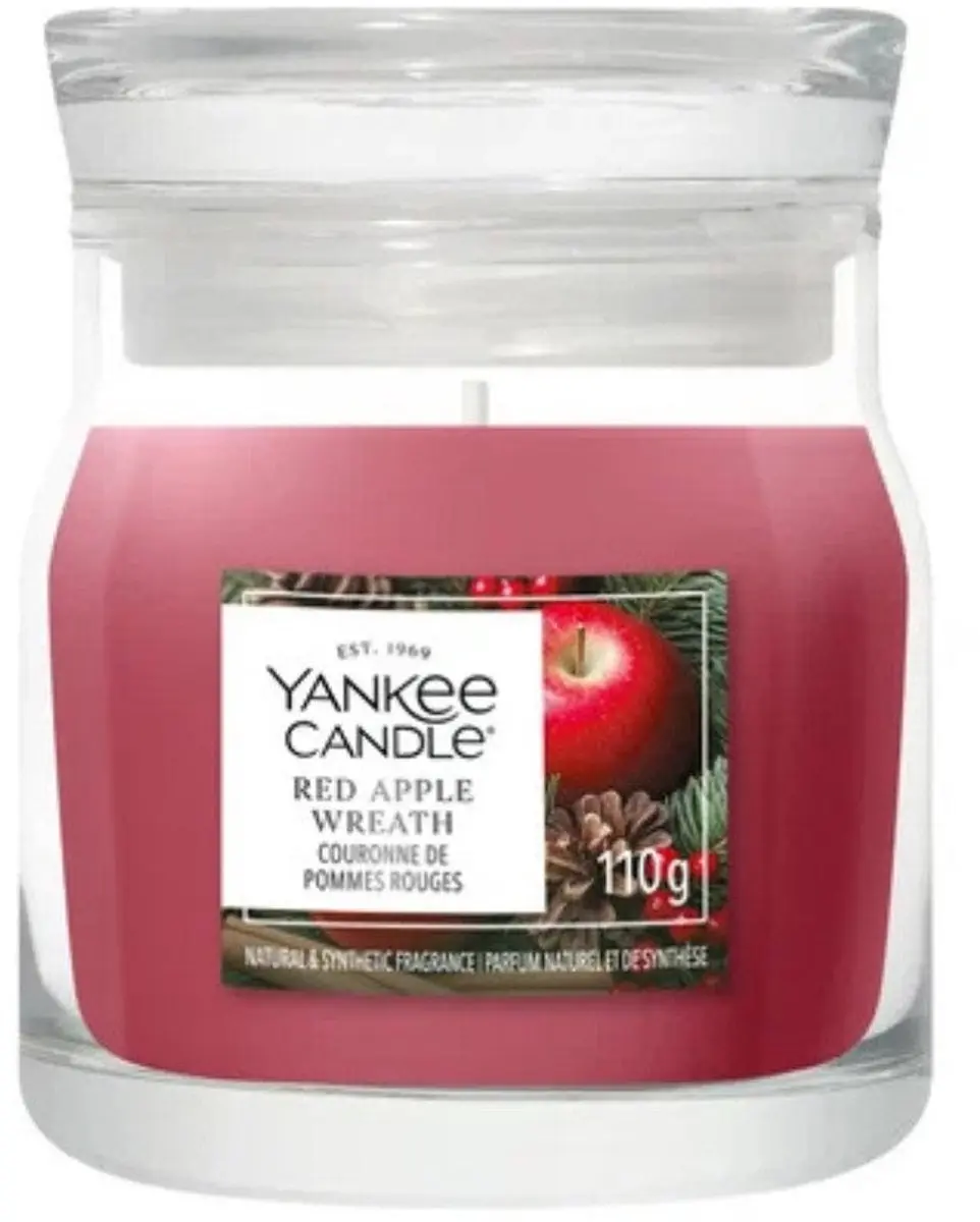 Yankee Candle Red Apple Wreath Geurkaars 110g - afbeelding 2 van 2