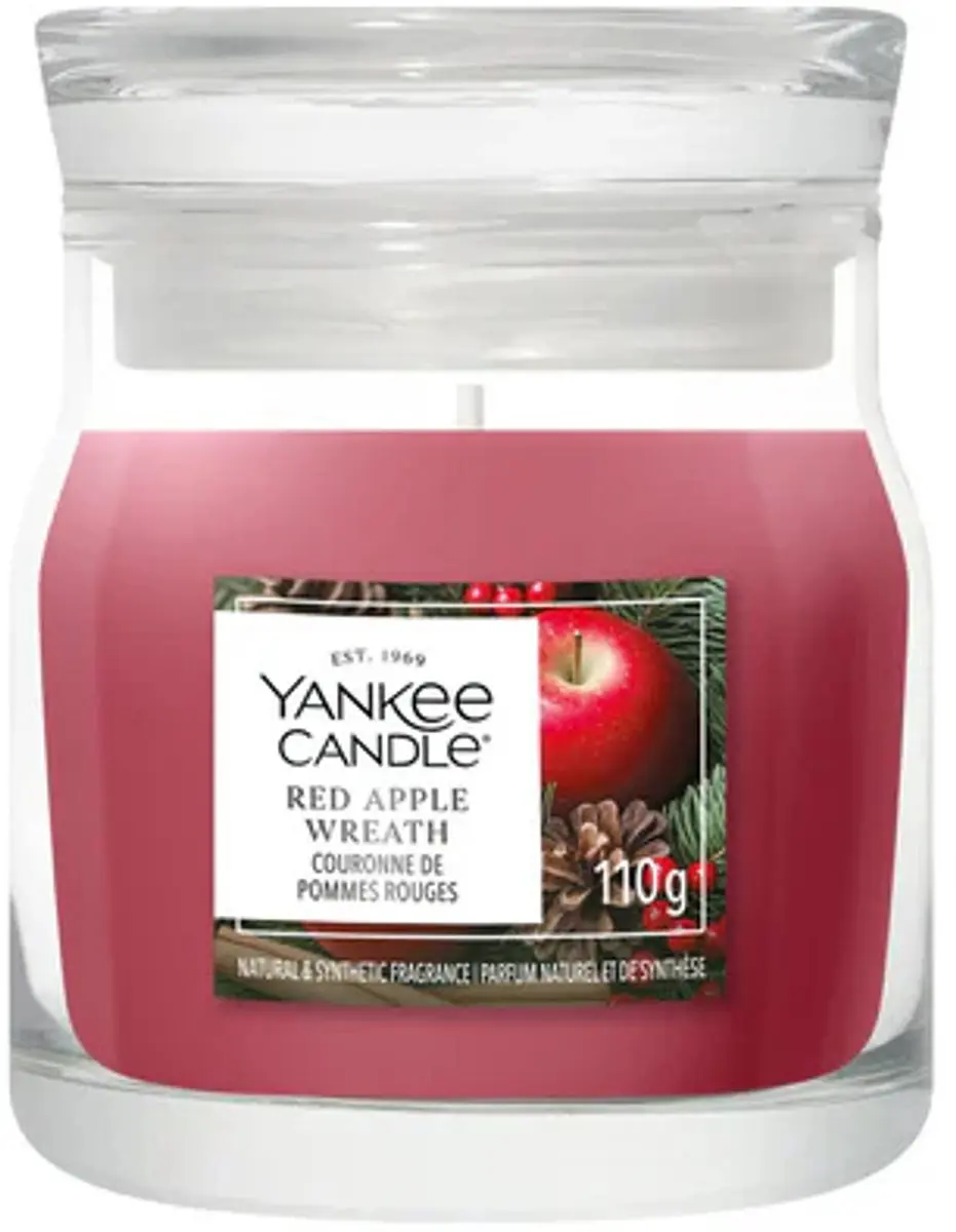 Yankee Candle Red Apple Wreath Geurkaars 110g