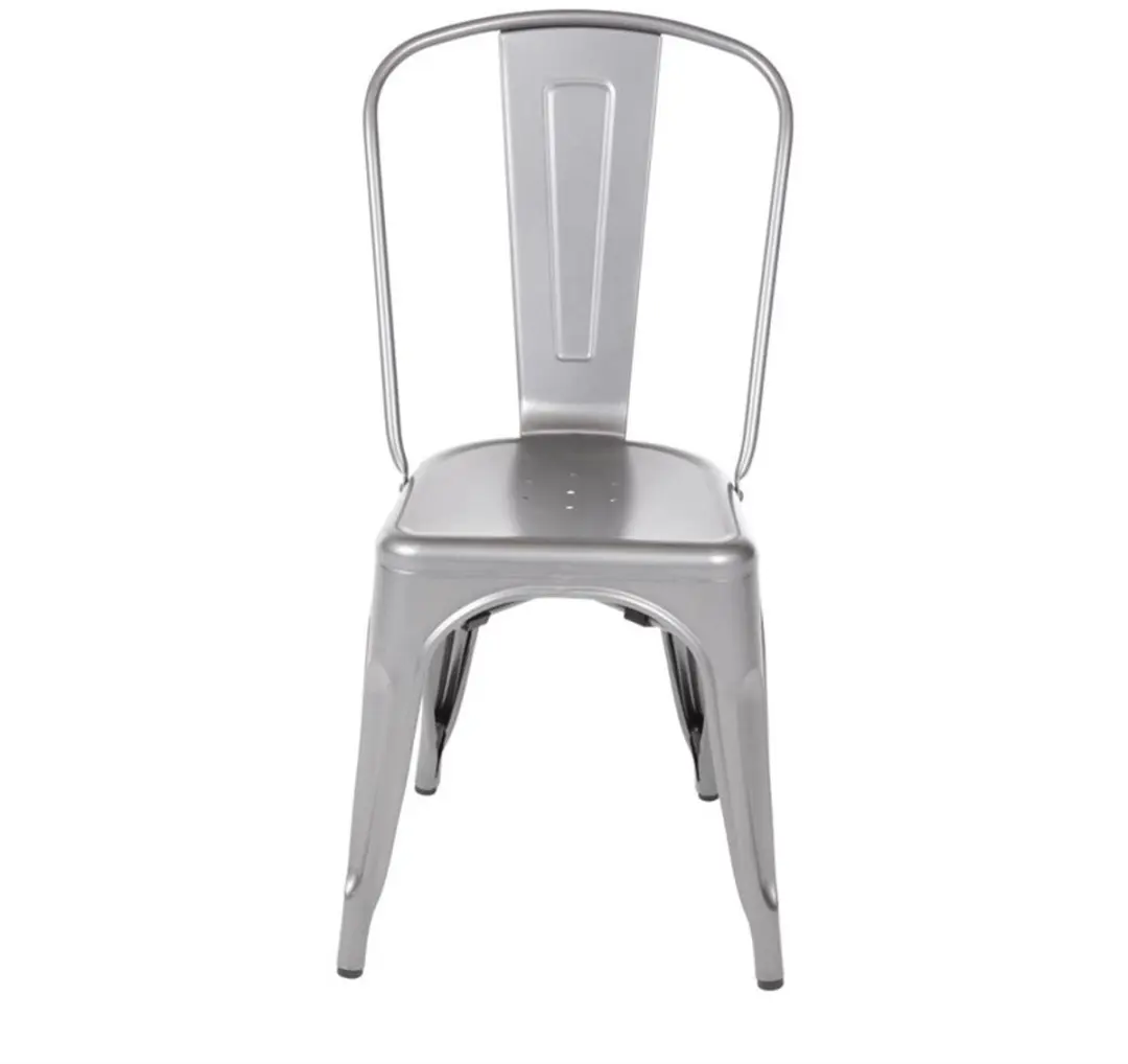 Bolero Stalen Stoel Grijs (4 Stuks)