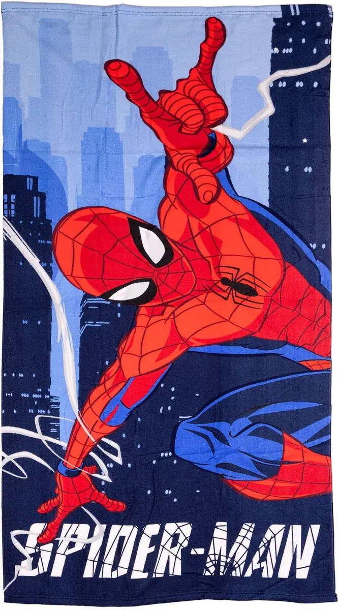 Spider-Man Strandhanddoek 70x140cm Multicolor - afbeelding 4 van 6
