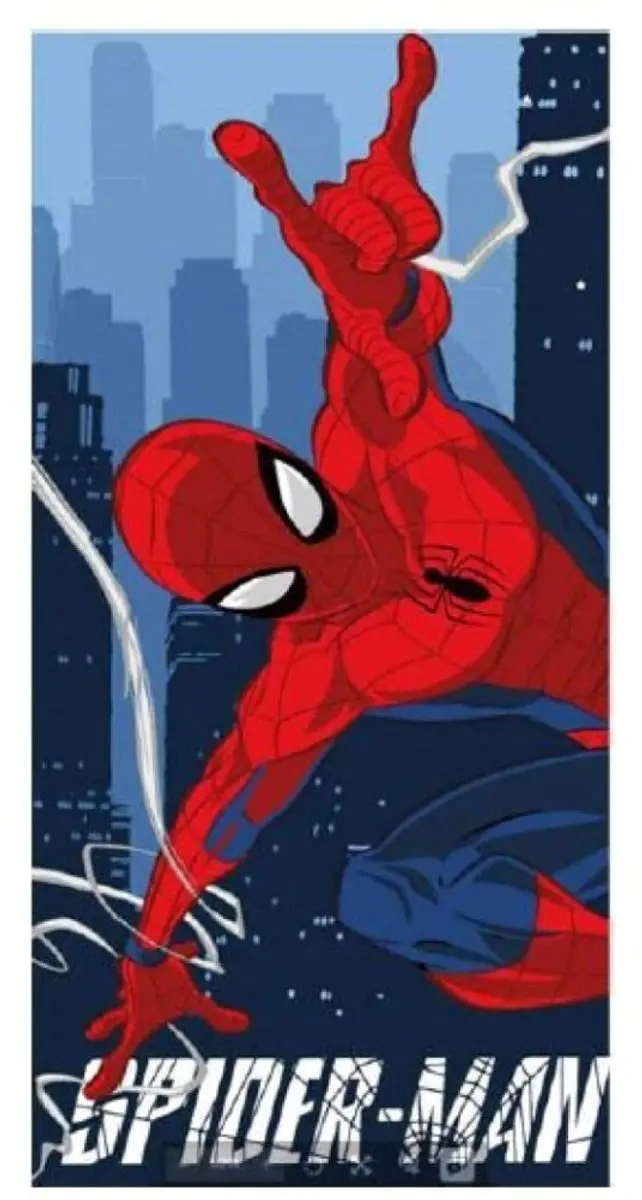Spider-Man Strandhanddoek 70x140cm Multicolor - afbeelding 5 van 6