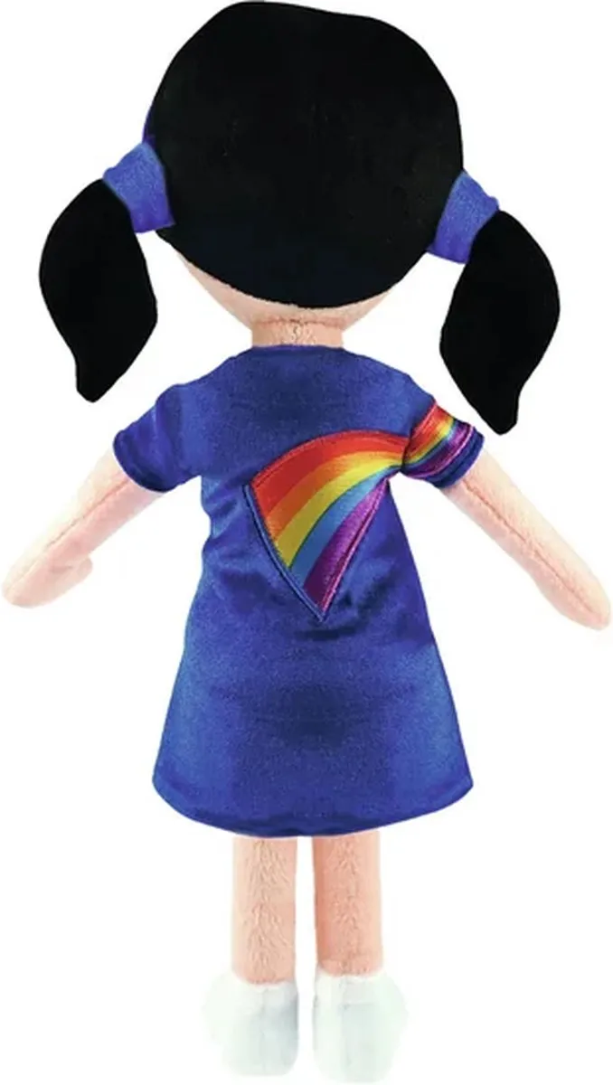 K3 Marthe Knuffelpop 30cm - Regenboogjurk