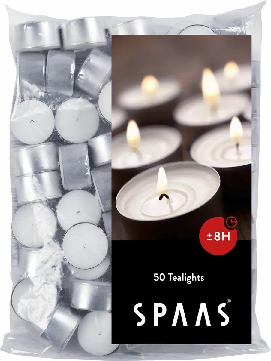 Spaas Theelichtjes 50 Stuks