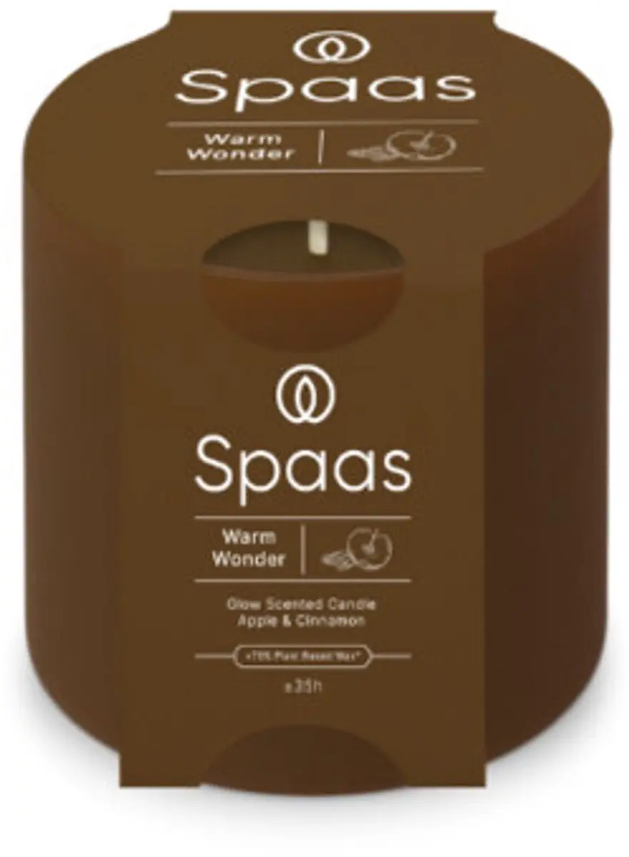 Spaas Glow Geurkaars Appel en Kaneel 35 uur - afbeelding 6 van 6