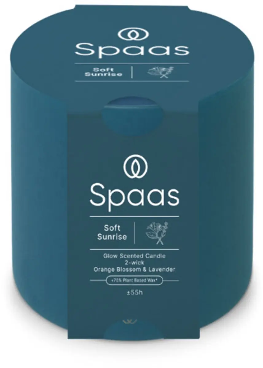 Spaas Glow Geurkaars Lavendel en Oranjebloesem - 6x - afbeelding 5 van 5