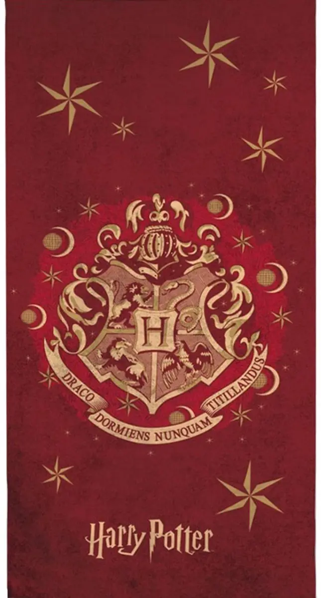 Harry Potter Strandlaken 70x140cm - Rood - afbeelding 2 van 5