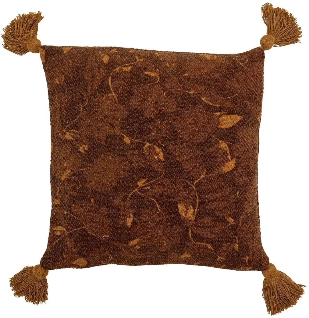 Bloomingville Kussen gerecycled katoen rood Ganja 45x45cm