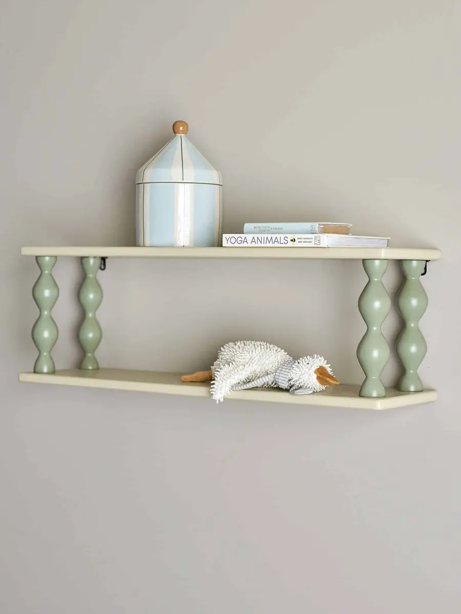 Bloomingville Bibiola Wandplank 80cm - Groen - afbeelding 3 van 6