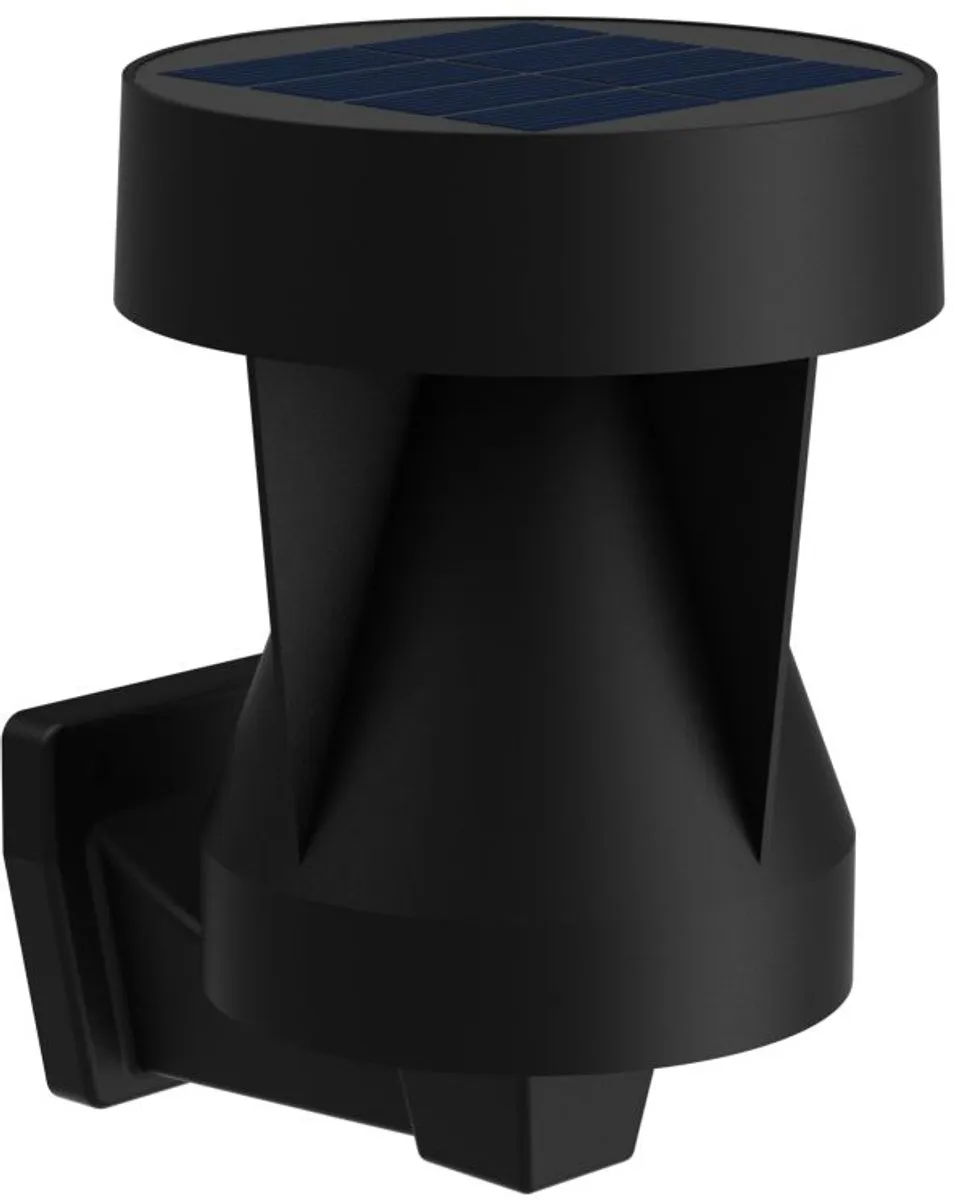 Philips Avery Wandlamp Zonne-energie 2700K - Zwart