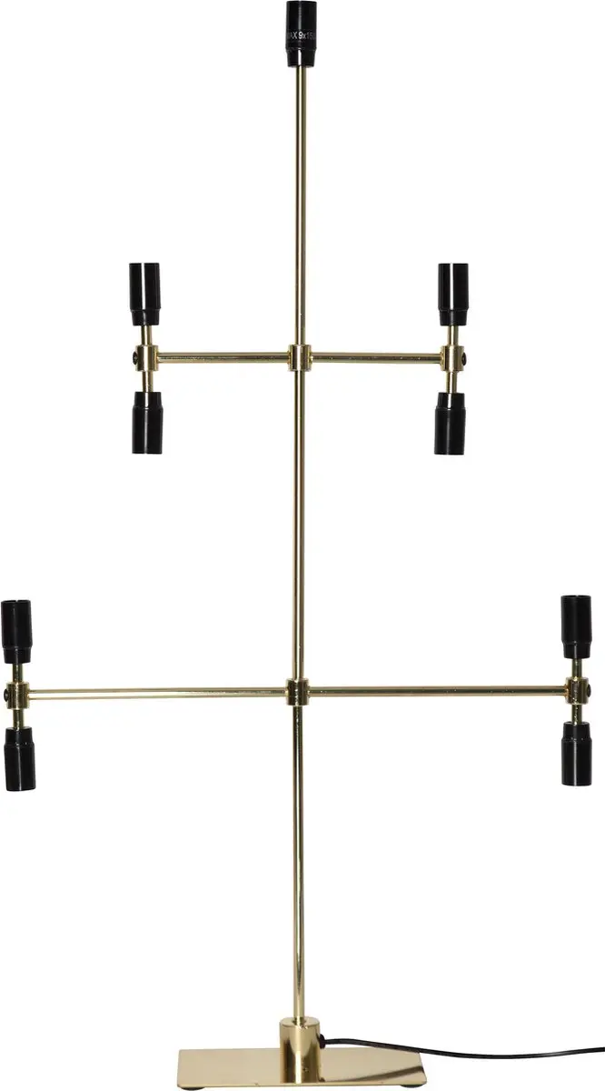 Star Trading kandelaar 'Twice', 5-armig, 9-vlam, messing, 91cm