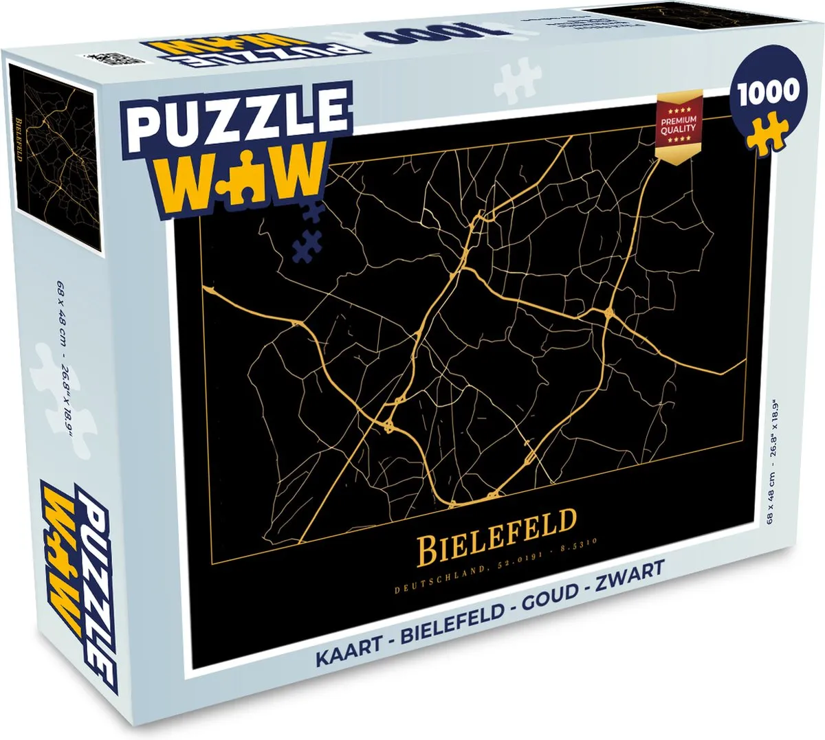 PuzzleWow Bielefeld Legpuzzel 1000 Stuks