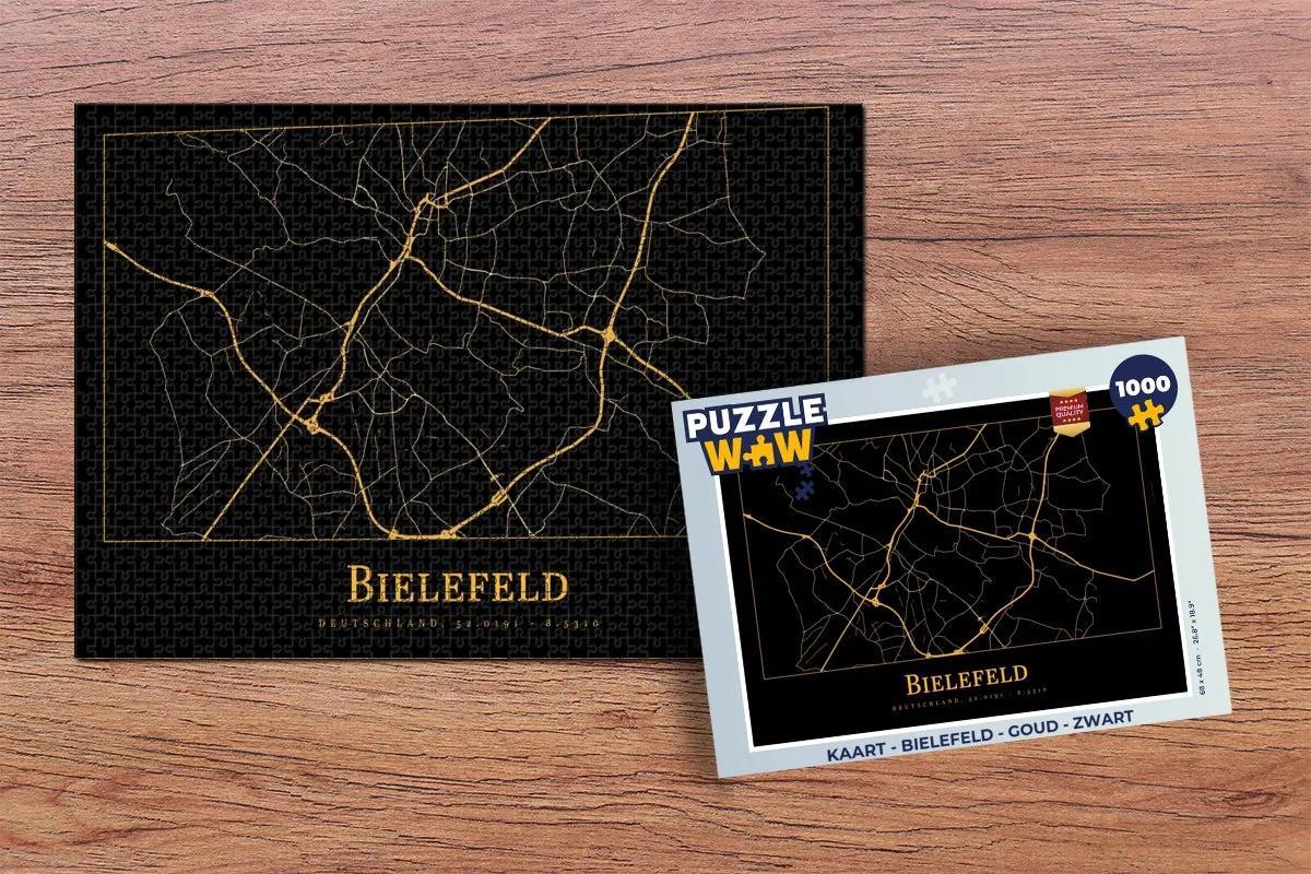 PuzzleWow Bielefeld Legpuzzel 1000 Stuks - Multicolor