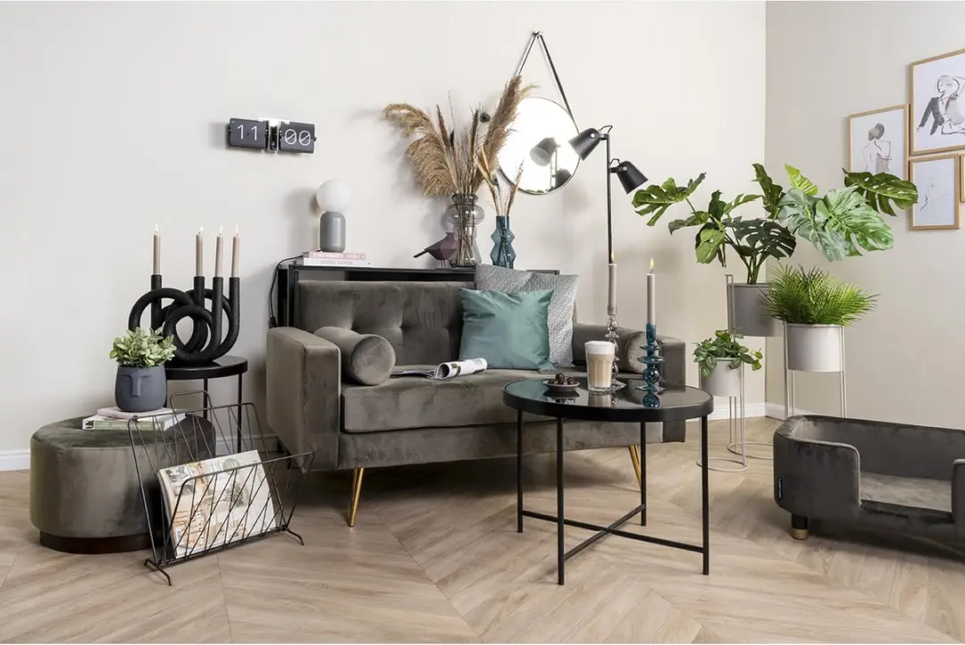 Present Time Diamond Raster Tijdschriftenrek - 40x26,5x45cm - Zwart - afbeelding 4 van 6