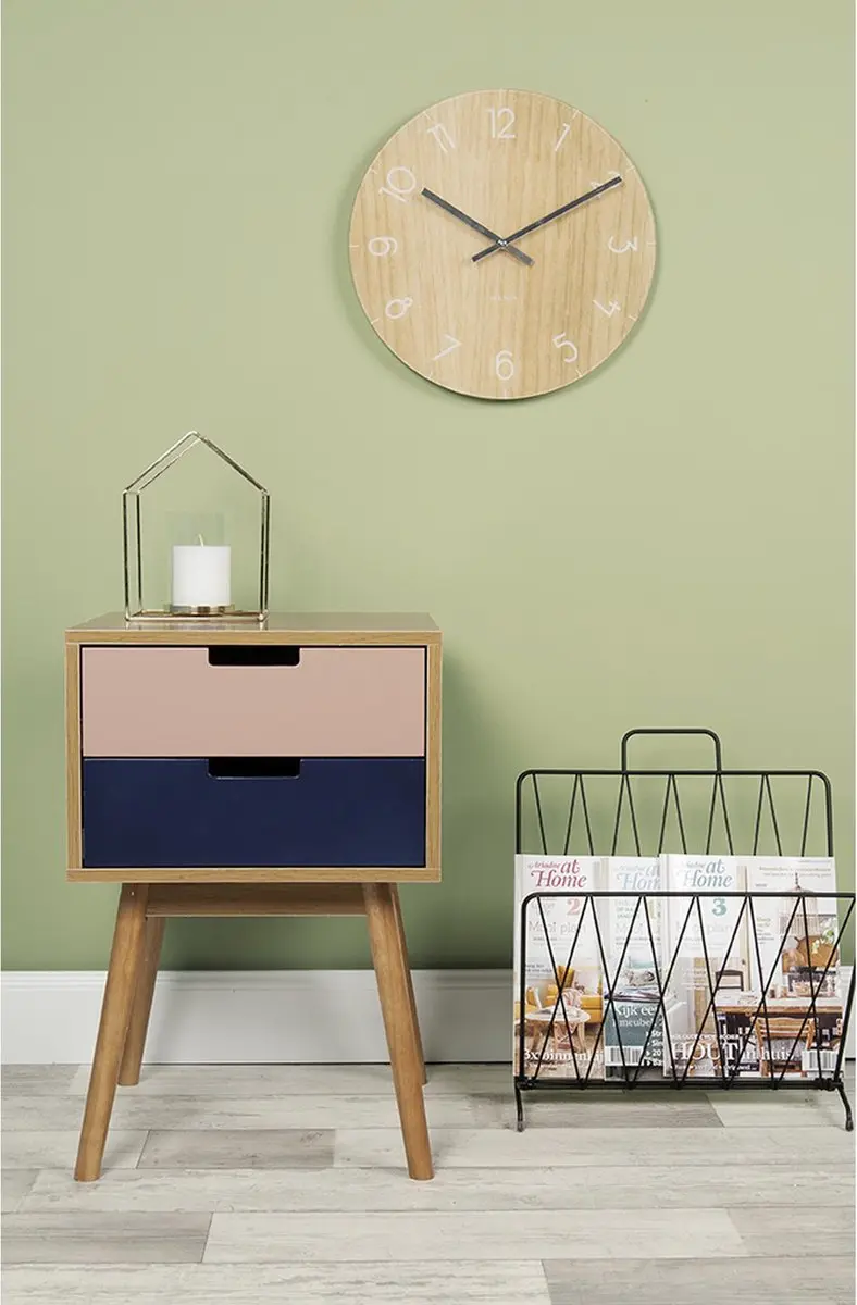 Present Time Diamond Raster Tijdschriftenrek - 40x26,5x45cm - Zwart - afbeelding 2 van 6