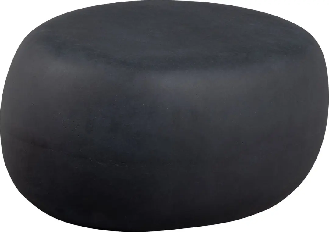 vtwonen Pebble Bijzettafel - Fiber Clay - Betonlook - Antraciet - 31x65x49 cm