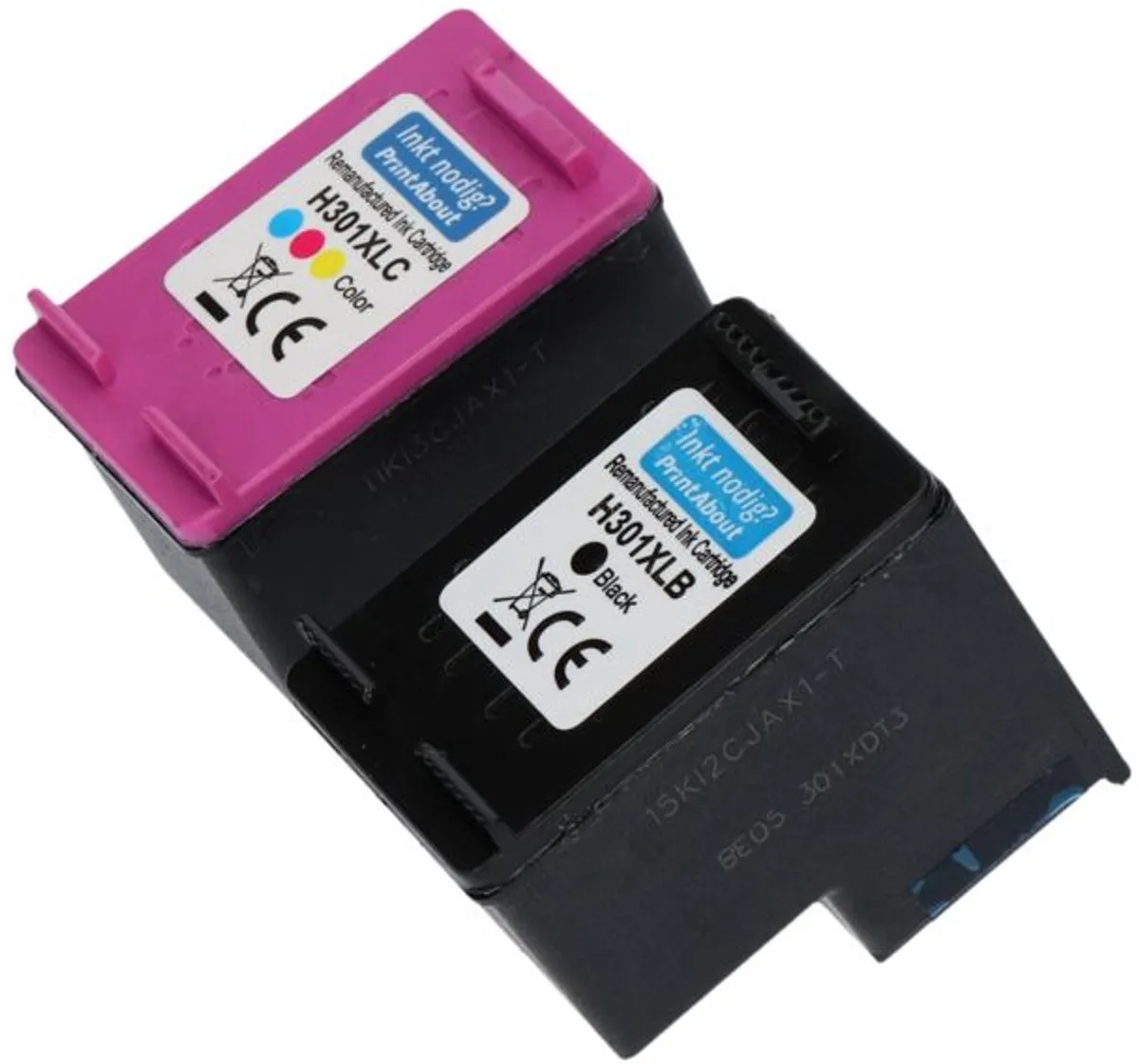 PrintAbout HP 301XL N9J72AE-PAXL2 Inktcartridge - Zwart + 3 Kleuren - 1.600 pagina's