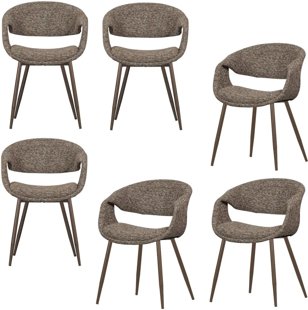 WOOOD Yossi Eetkamerstoelen Metalen Koper Poot