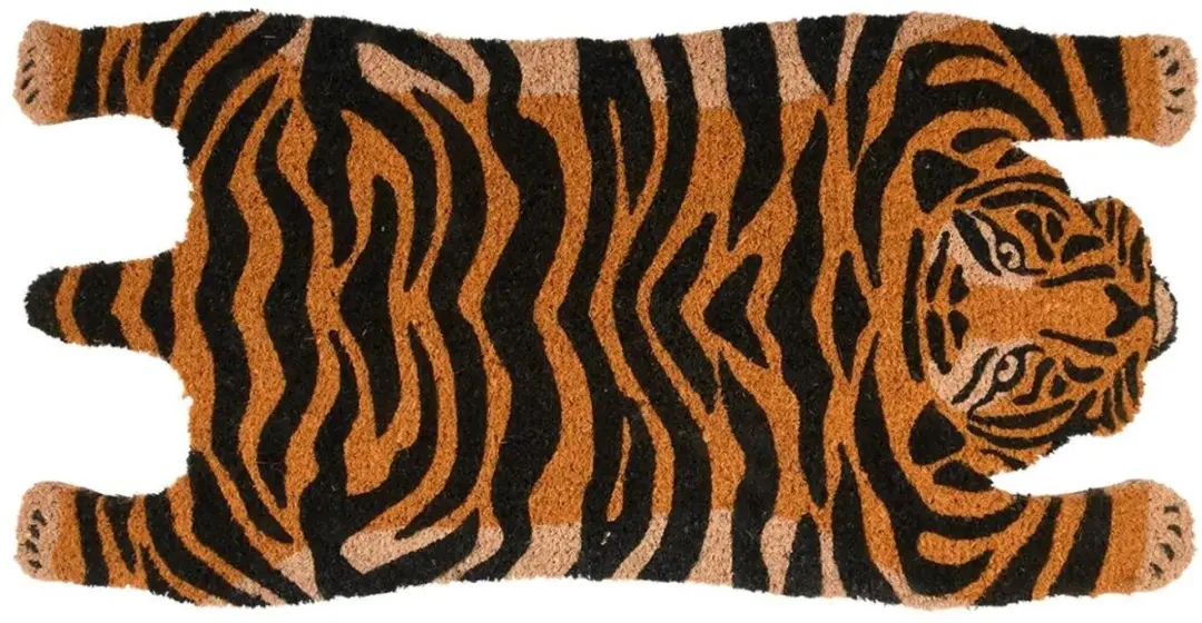 Esschert Design Kokosdeurmat Tijger 75cm - afbeelding 2 van 6