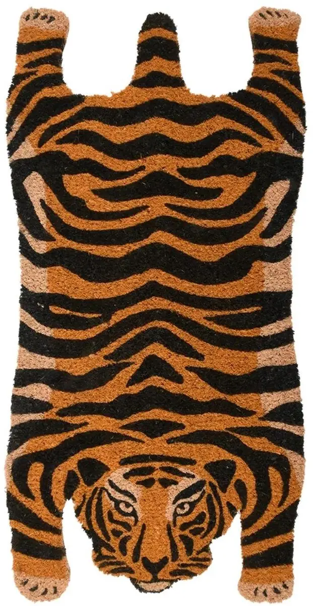 Esschert Design Kokosdeurmat Tijger 75cm - afbeelding 6 van 6