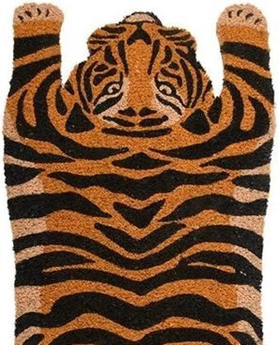 Esschert Design Kokosdeurmat Tijger 75cm - afbeelding 4 van 6