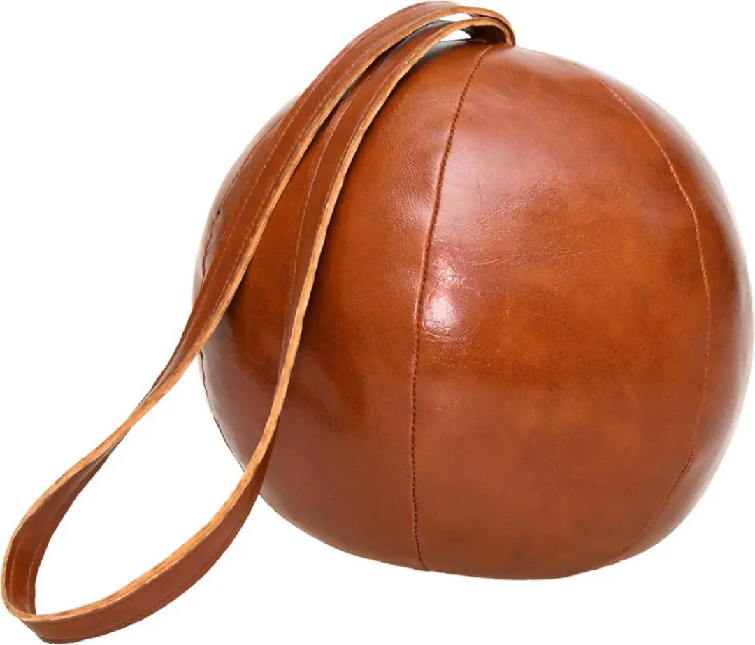 Esschert Design Deurstopper Lederen Bal 14,5x15cm