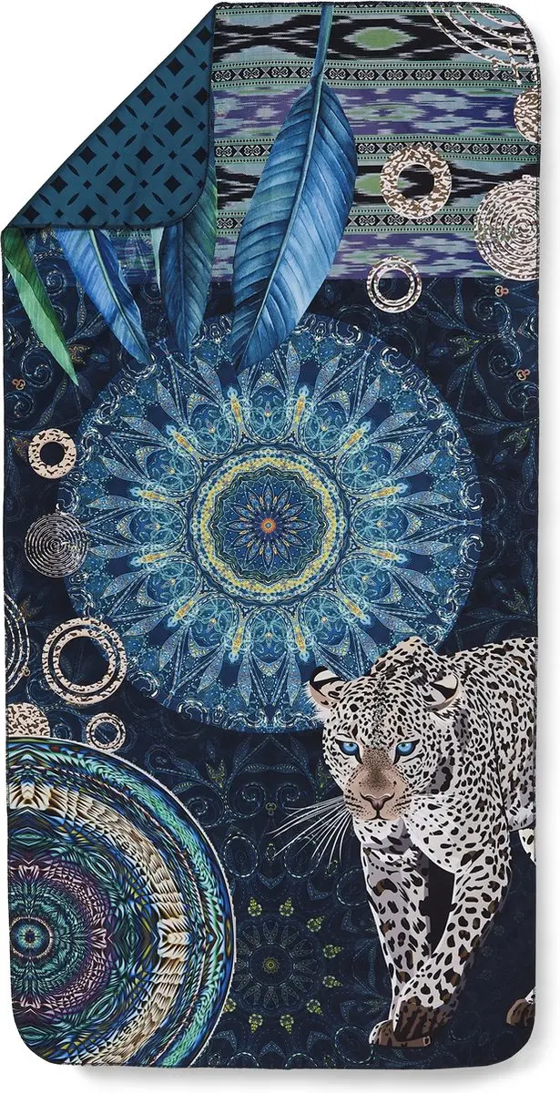 HIP Yoga / Reishanddoek "mandala's en een luipaard"