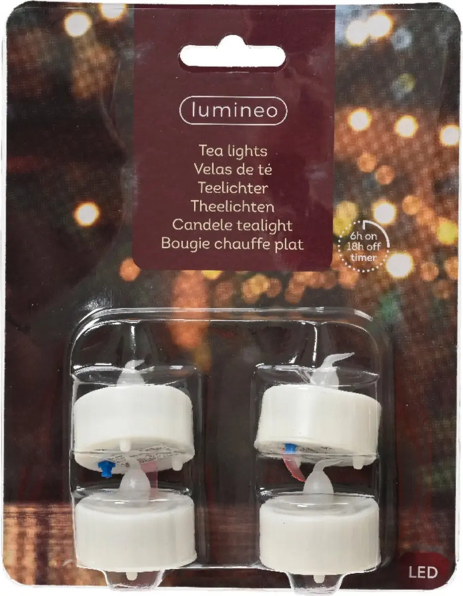 Lumineo LED theelichtjes/waxinelichtjes