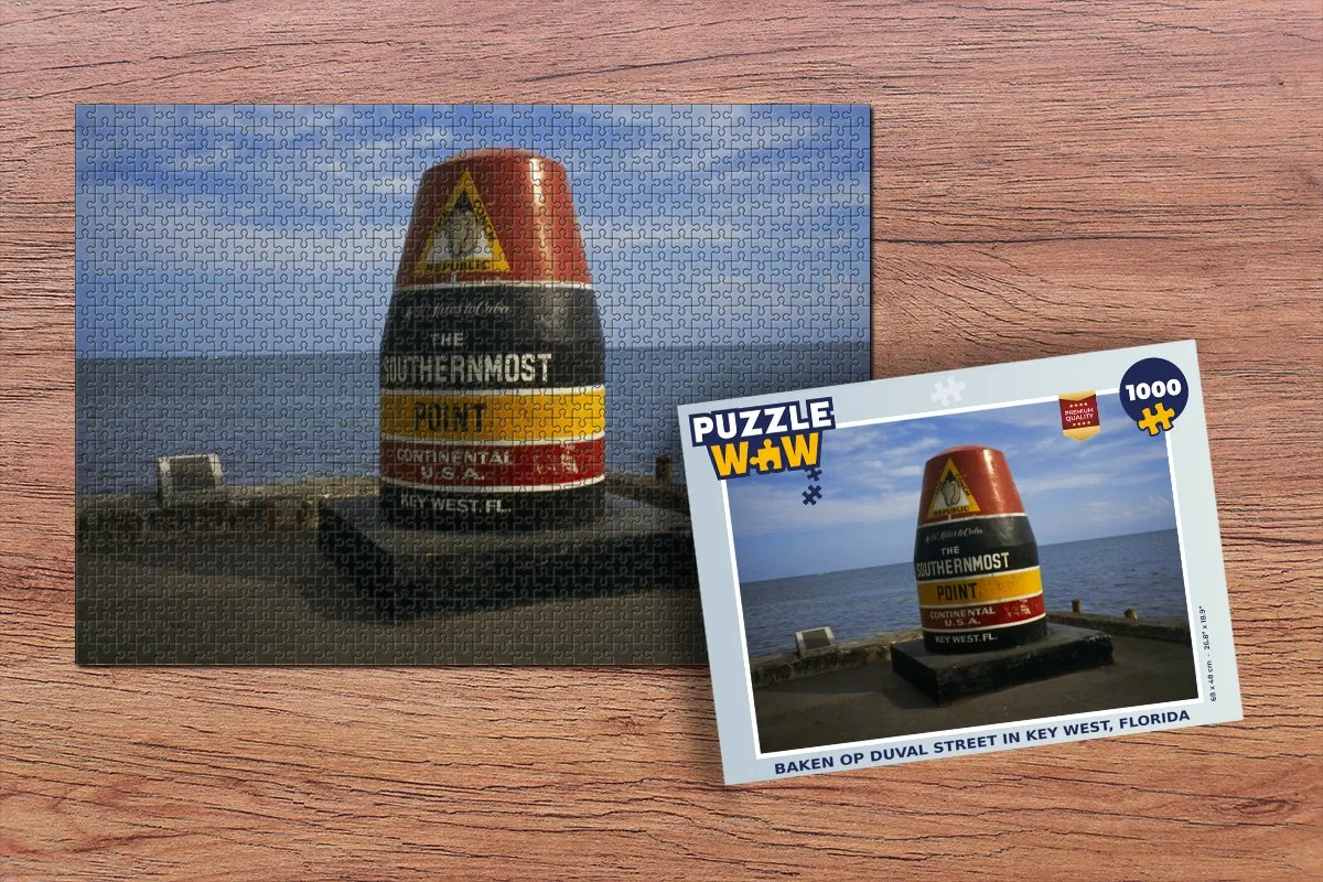 PuzzleWow Legpuzzel Duval Street Key West 1000 Stuks - Multicolor