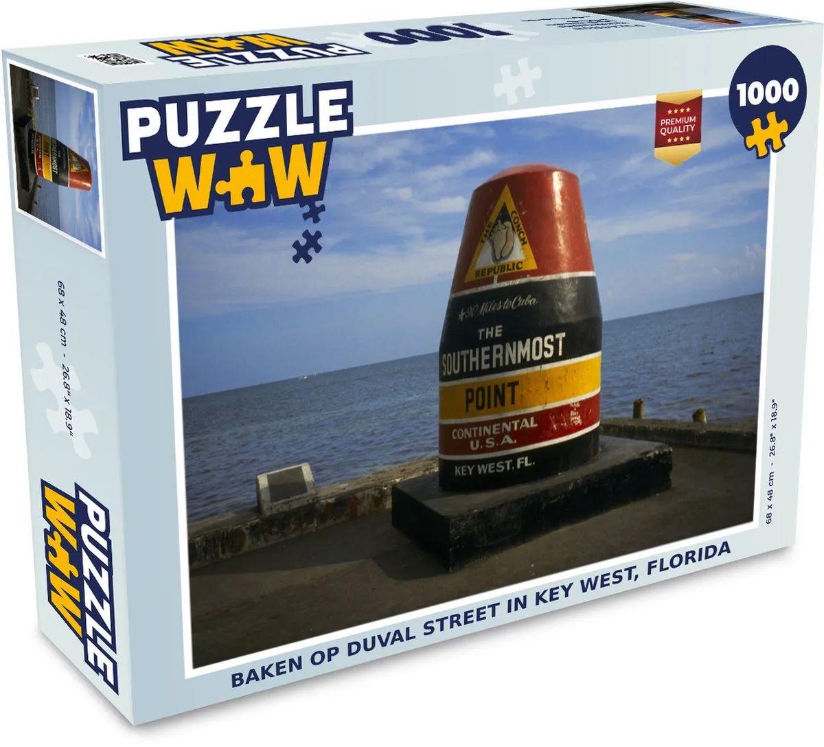 PuzzleWow Legpuzzel Duval Street Key West 1000 Stuks