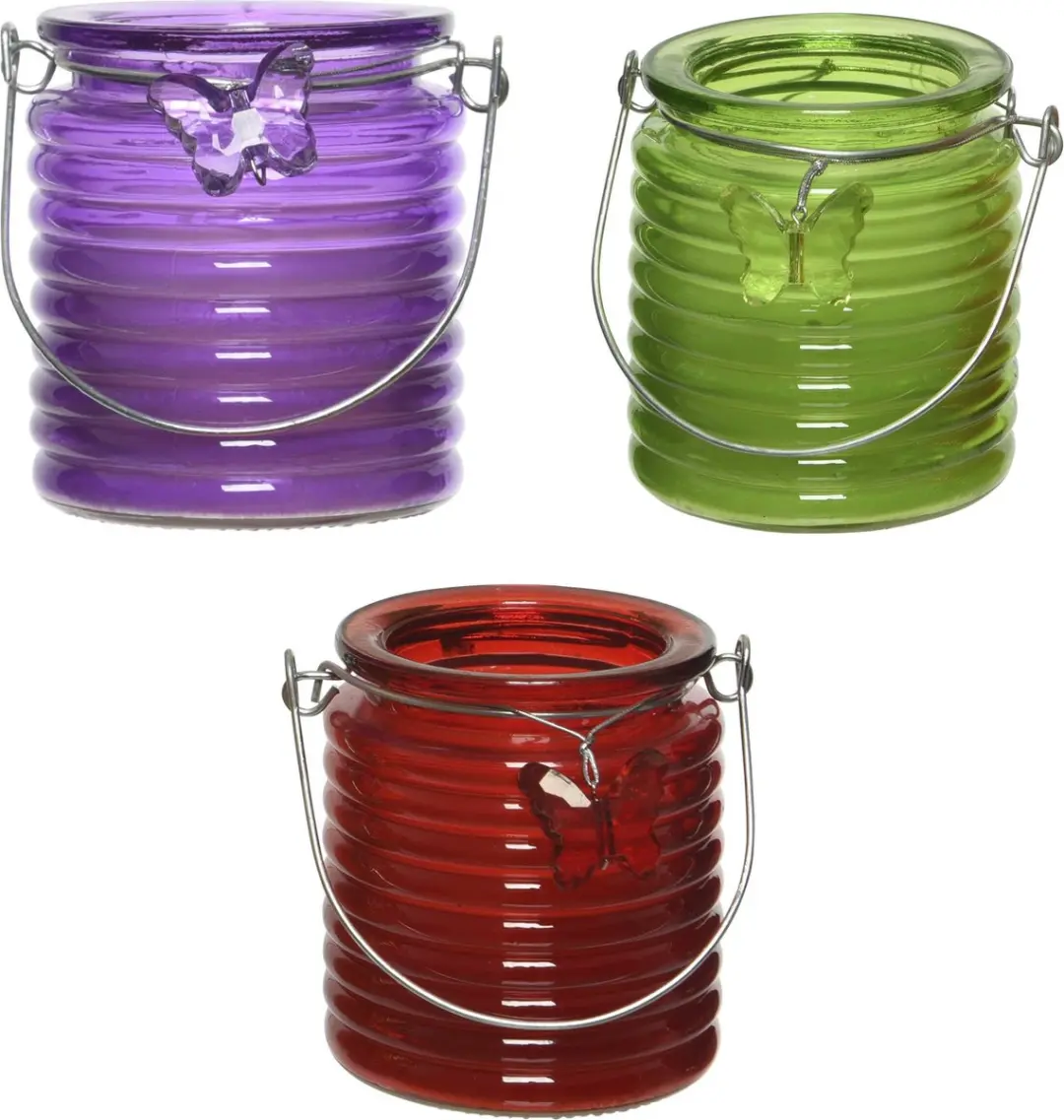 Citronella windlicht met kaars