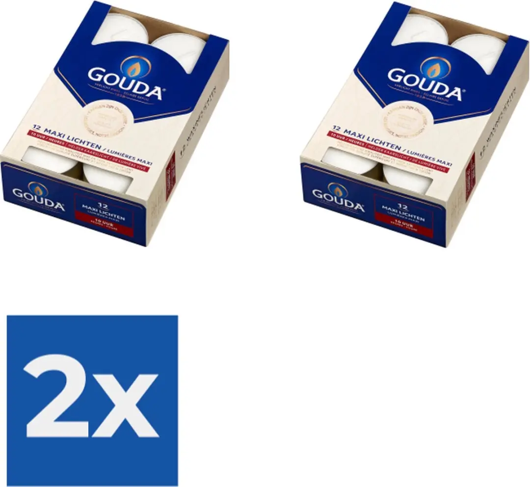 Gouda Waxinelichtjes Wit