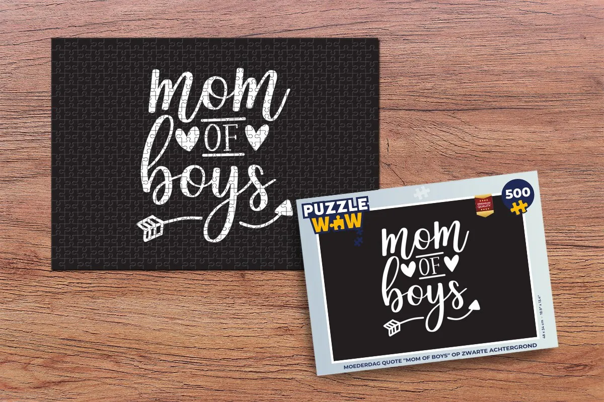 PuzzleWow Mama Quotes Legpuzzel 500 Stuks - Multicolor
