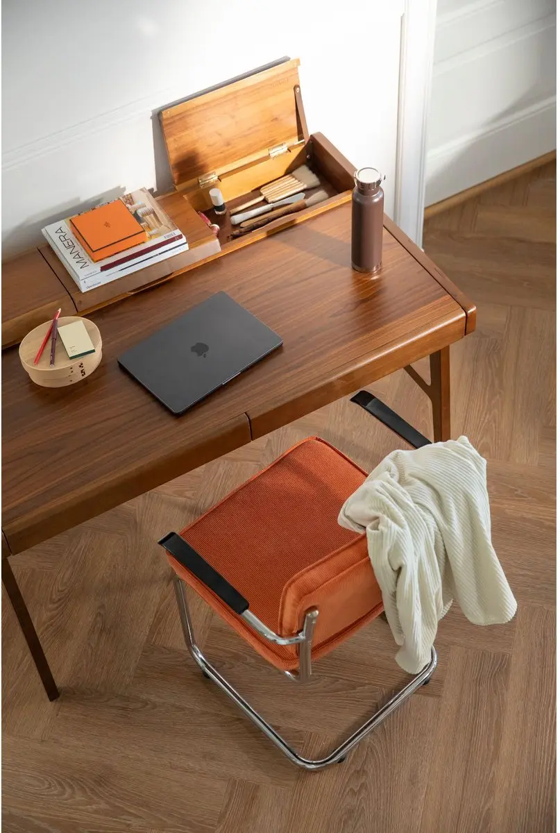 Zuiver Kaat Bureau 120x70cm - Walnoot - afbeelding 4 van 6