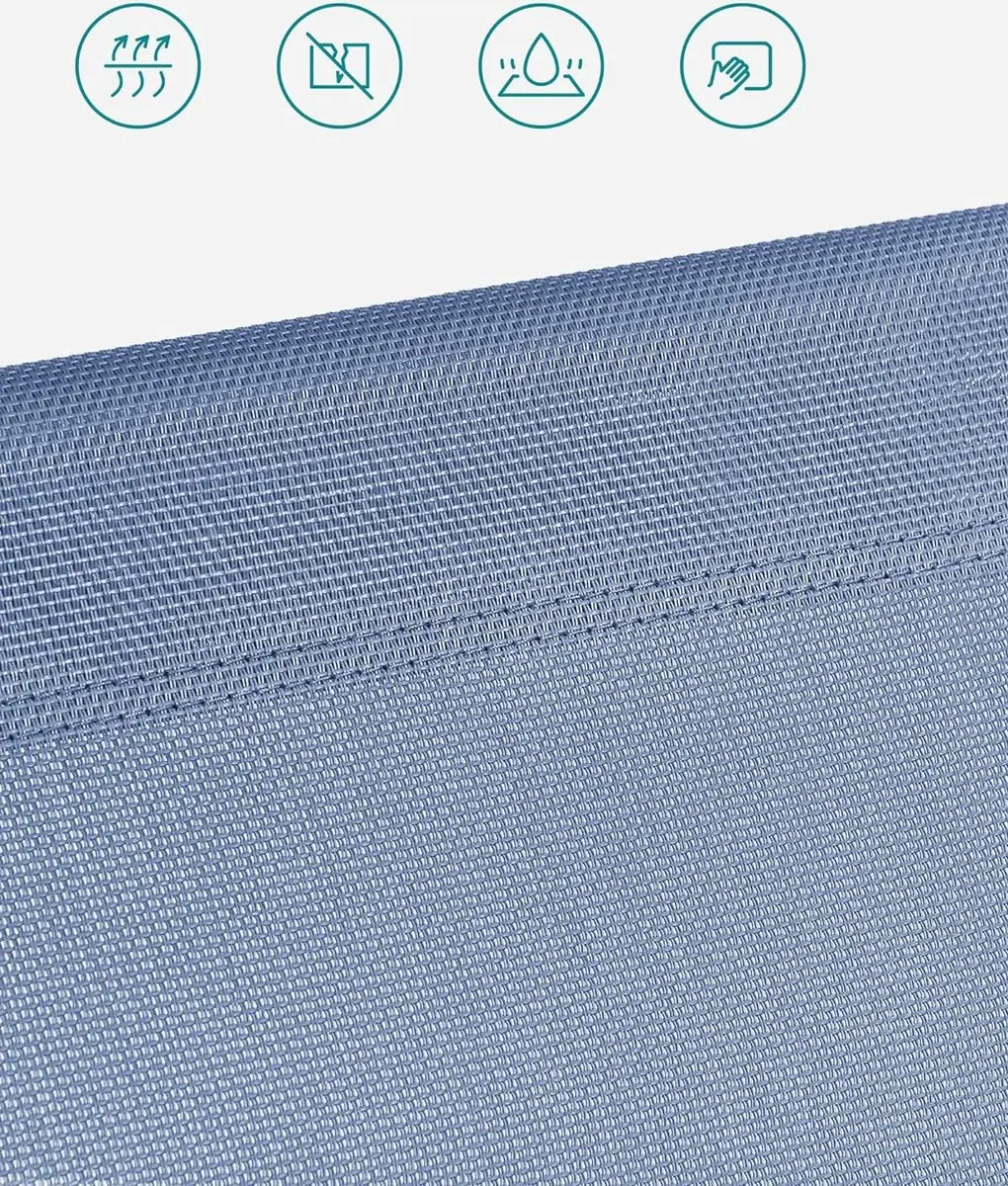 Songmics GCB192Q01 Ligstoel - Blauw - afbeelding 3 van 6
