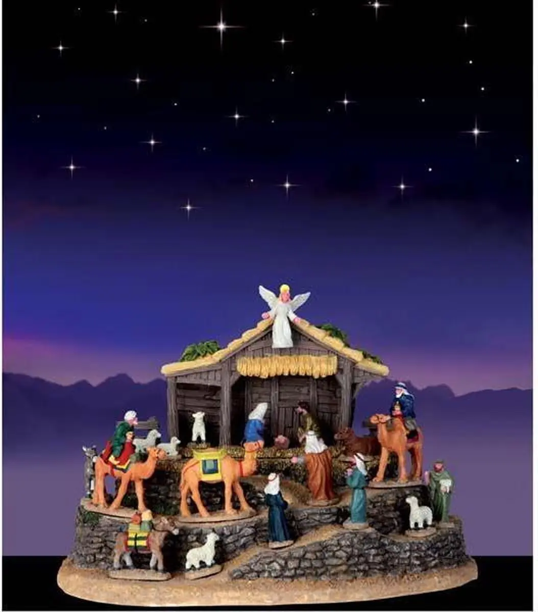 Lemax Village Bethlehem With Background Kerstdorp