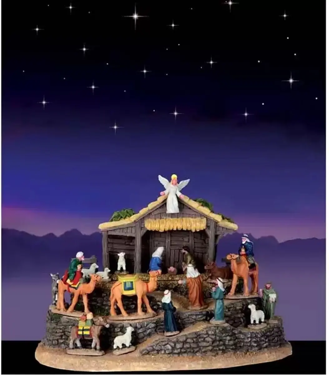 Lemax Village Bethlehem With Background Kerstdorp - afbeelding 3 van 3