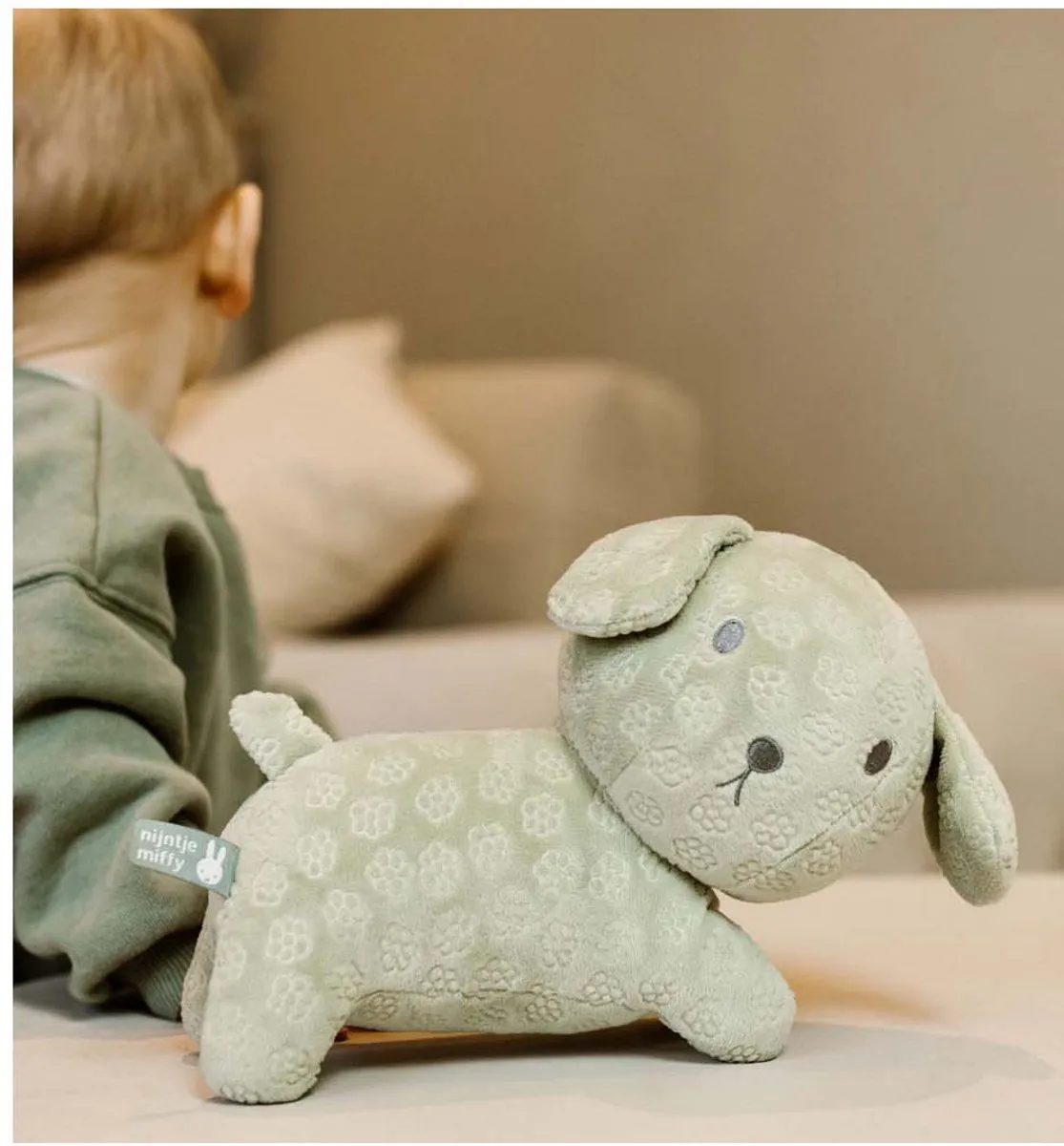 Nijntje Knuffel Snuffie - Groene Hond 25cm